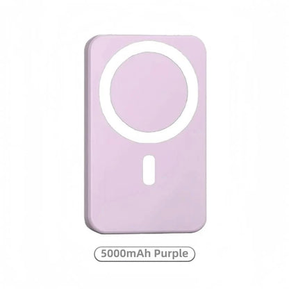 🔋🔋🔋 Magnetic Wireless Power Bank for iPhone – 5000mAh