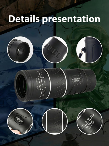 ⏳Last Chance! 50% OFF🔥Used by American Mountain Guides! 100x HD Monocular, IPX5 Waterproof & Fog-Proof🧭🔭