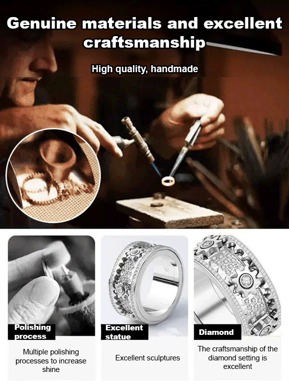 【Fifth Avenue Diamond District】Rotating shimmering diamond ring💎