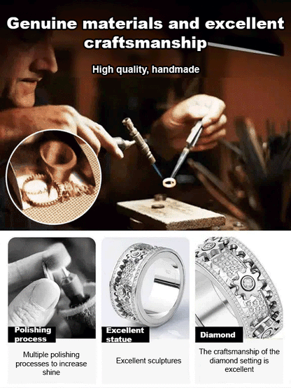 【Fifth Avenue Diamond District】Rotating shimmering diamond ring💎