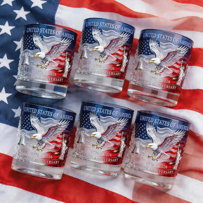 🎆 Raise a Toast to 250 Years! America’s Anniversary Whiskey Glass