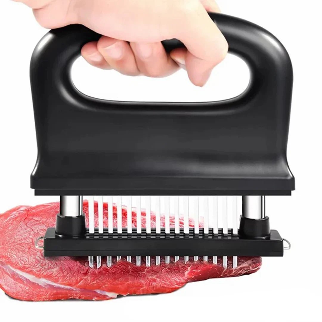 🥩مطرية اللحوم مع 48 شفرة من الفولاذ المقاوم للصدأ، لتطرية شرائح اللحم والدجاج ولحم البقر والأسماك ولحم الخنزير