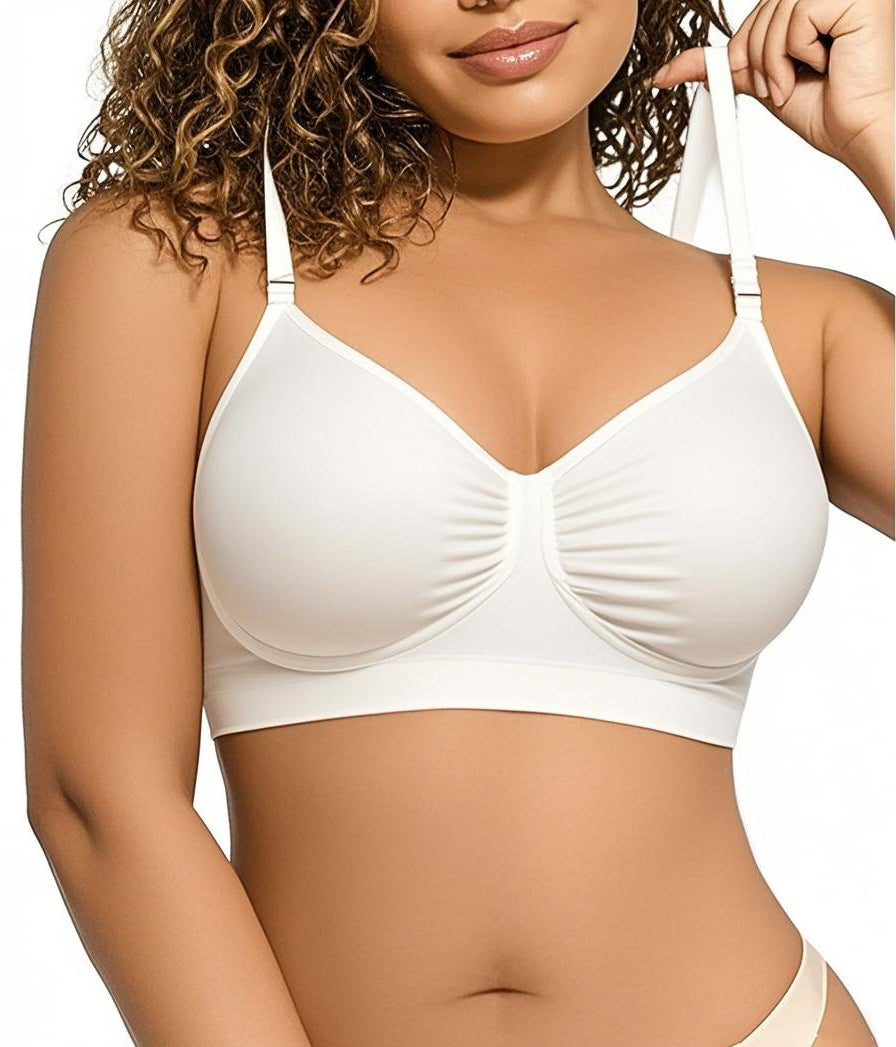 🏆Flash Sale💥Women's Full Coverage Non-Padded Wireless Sculpt Bra