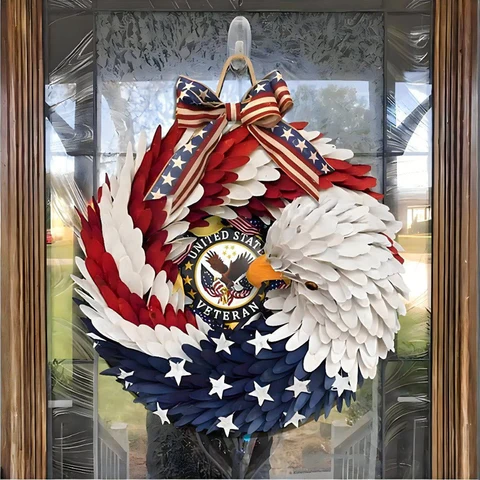 🦅U.S 250th Anniversary Brave Eagle Wing Wreath💪