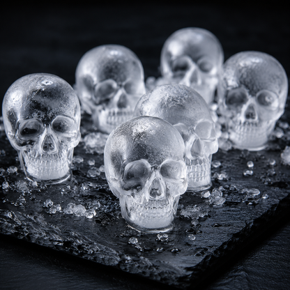 🧊2026 HOT SALE💀 DIY Silicone Skull Ice Cube Tray – Giant Slow-Melt Skull For Whiskey, Cocktails & More✨