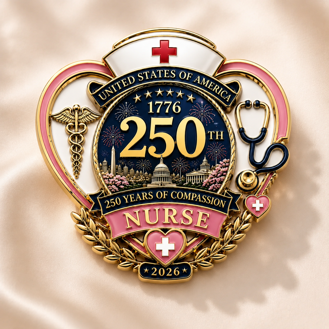 🔥2026 Limited Edition 50% OFF 👩‍⚕️250th Anniversary Nurse Pin🔱