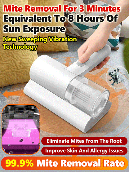 【Government subsidies, free trial】Kill 100% Mites & 99.9% Bacteria💯! Cordless household UV dust mite and sterilizing vacuum cleaner