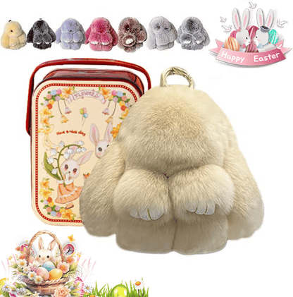 🐰Easter Cute Bunny Plush Keychain - Iron Box Gift🎁Easter Sweet Surprise