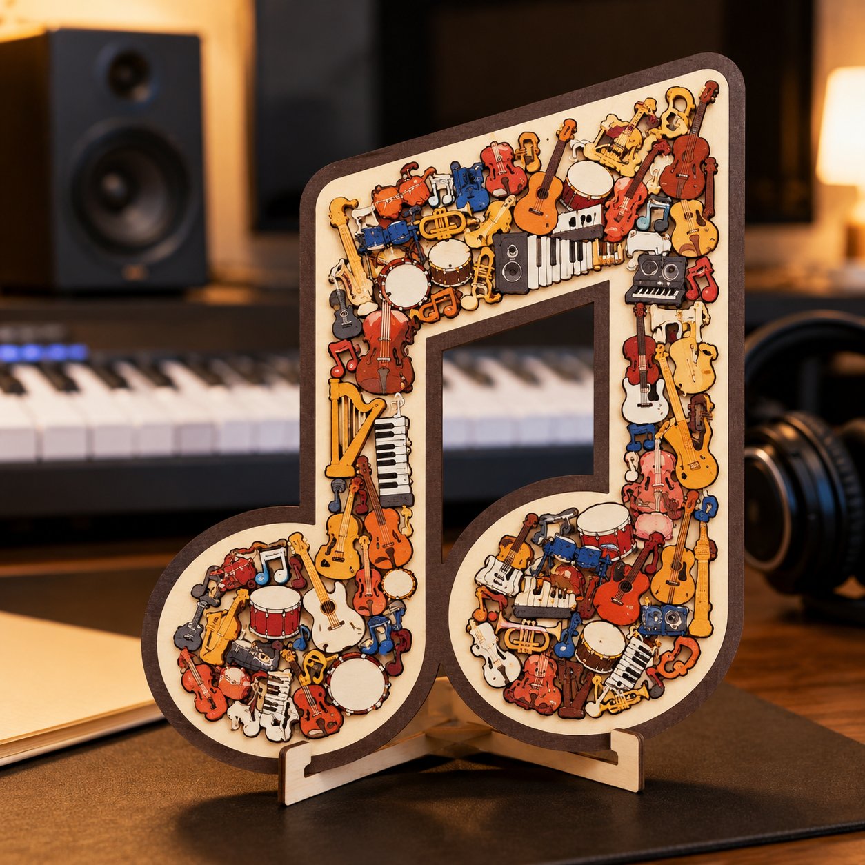 ⏳Summer Sale 50% OFF🔥 Musical Instrument Note Jigsaw Puzzle Ornament🎵