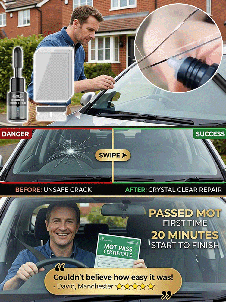 ✅Just one drop repairs 99% of cracks, penetrates in only 3 seconds and is fixed by UV light - like new!
