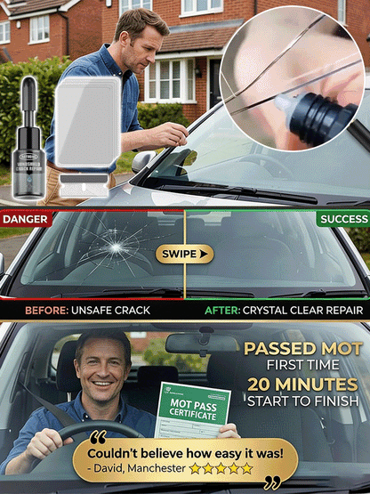 ✅Just one drop repairs 99% of cracks, penetrates in only 3 seconds and is fixed by UV light - like new!