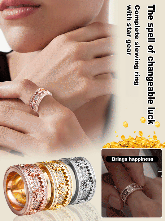 【Fifth Avenue Diamond District】Rotating shimmering diamond ring💎