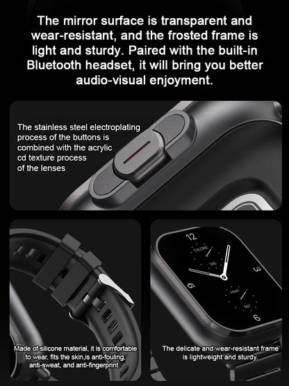 Bluetooth Earphone And Smart Watch 2-in-1 🩸Non-Invasive Glucose/BP Tracking + 🎧Built-in Earbuds + Auto SOS Alert. Your All-in-One Health And Audio Guardian is here.