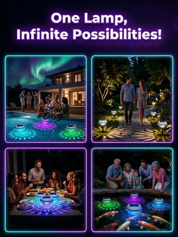 🔥Summer Sale 50% OFF🐟✨ Solar Floating Pool Light