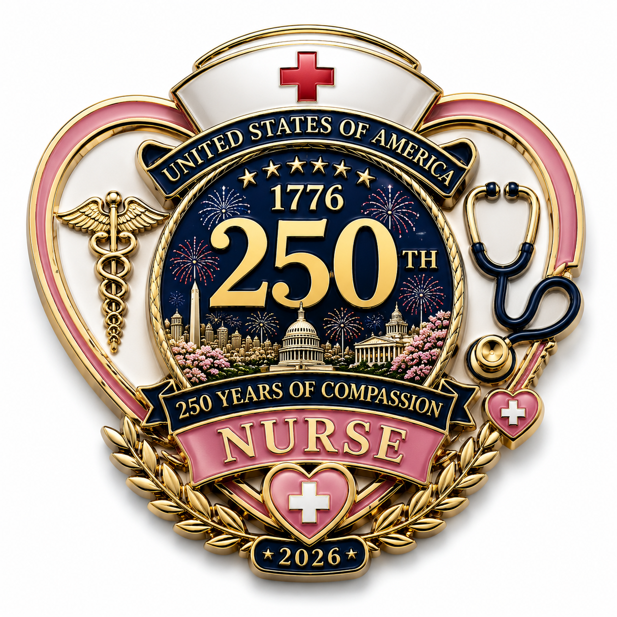 🔥2026 Limited Edition 50% OFF 👩‍⚕️250th Anniversary Nurse Pin🔱