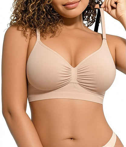 🏆Flash Sale💥Women's Full Coverage Non-Padded Wireless Sculpt Bra