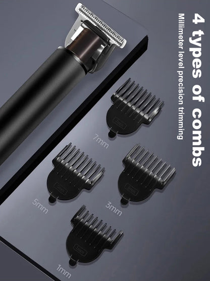 🔥【German precision manufacturing】🪒Silent and no-stuck hair Electric oil-cut carving hair clipper💯Salon-level professional