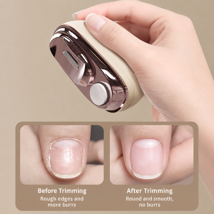Compact rechargeable nail clipper