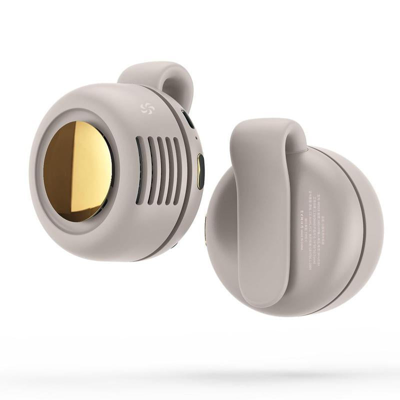 Portable Silent Mini Bladeless Electric Fan with Rotating Body and Three-Speed Adjustable Silent Cooling