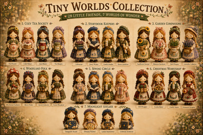 🎁Last Day:75% OFF🧵 Tiny Worlds Collection – Patchwork DIY Kit Series