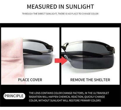 🥳2026 HOT SALE🥳💞50K+ SOLD!🕶️🌦️ Upgraded Photochromic Lenses 50% OFF! Anti-glare polarization meets smart light adaptation. A stylish, intelligent choice for your eyes. 💎😎