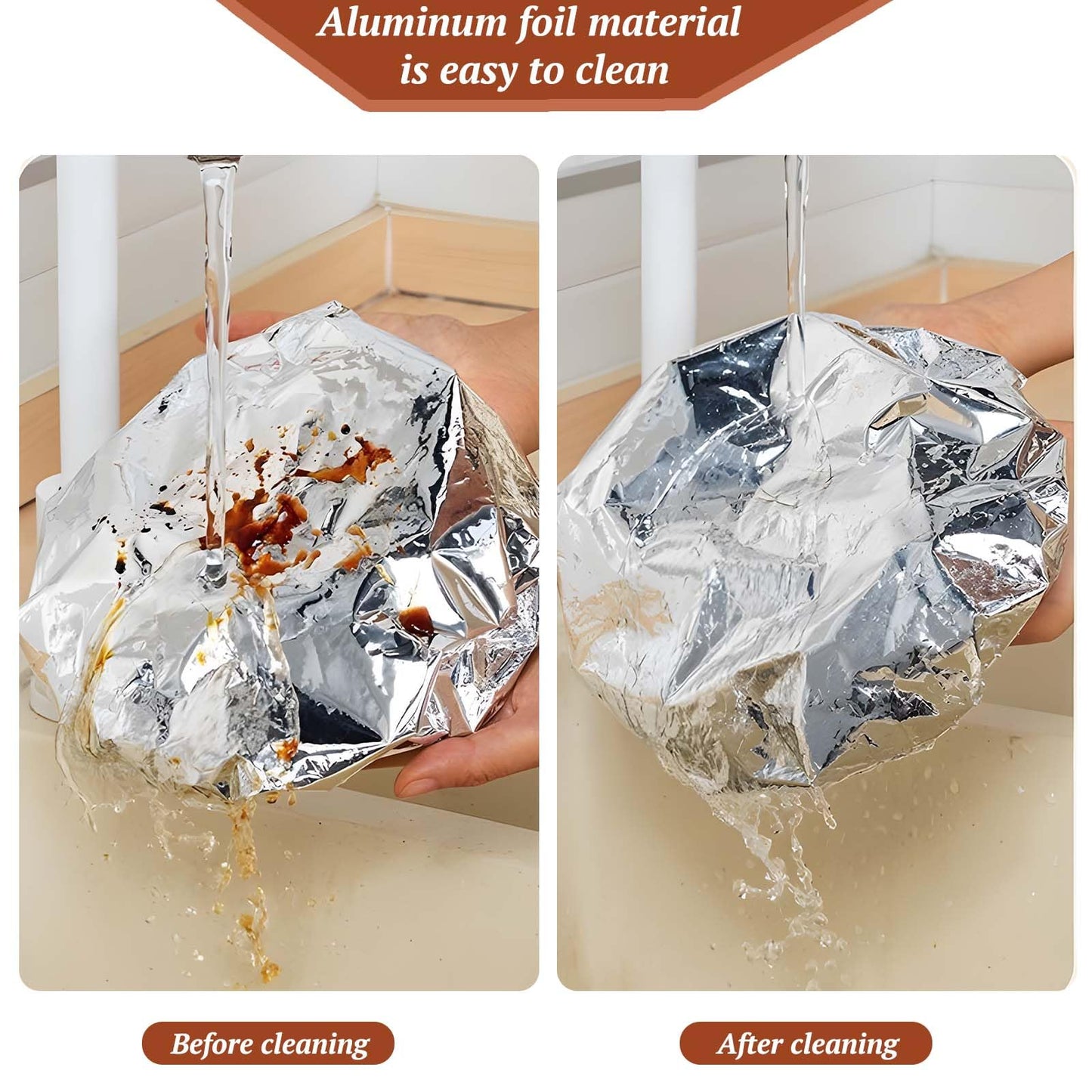 💥Reusable Aluminum Foil Food Covers