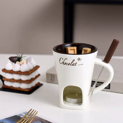 🎁Last Day Promotion 49% OFF🔥🍫 Handmade Chocolate Melting Mug – The Cozy Fondue Experience