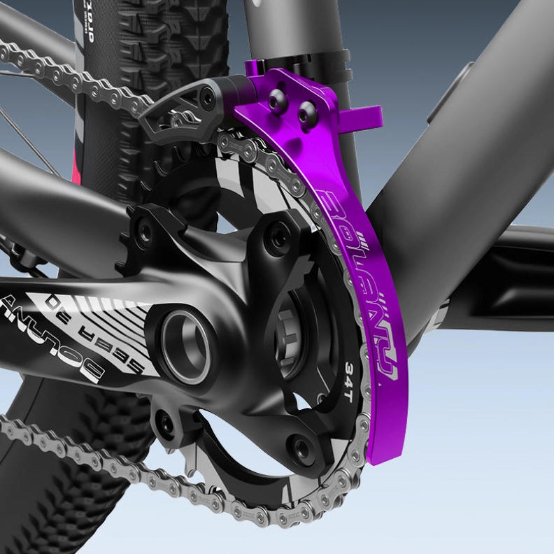 Bicycle Single Chainring Chain Stabilizer, Chain Tensioner, Anti-Drop Chain, Front Derailleur Adapter Ring, Anti-Fouling Three-In-One