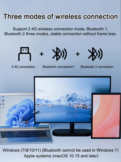 🔥AI Voice Mouse🖲️One-click voice input, real-time translation, and smart search with Bluetooth or USB connectivity.