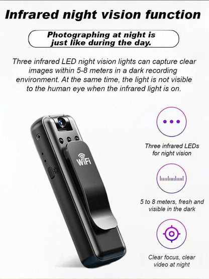 🏆🎁💥Pocket Infrared Night Vision Portable Recorder