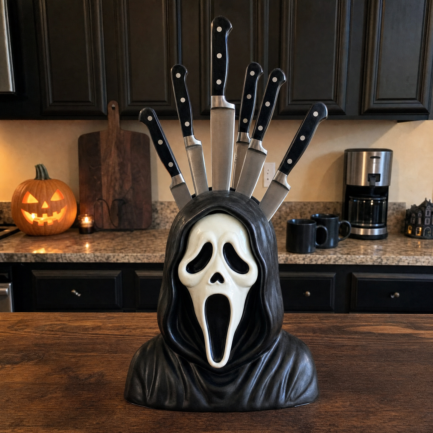 🎃👻⏰Last day Promotion 🔥💀-Horror Knife Block