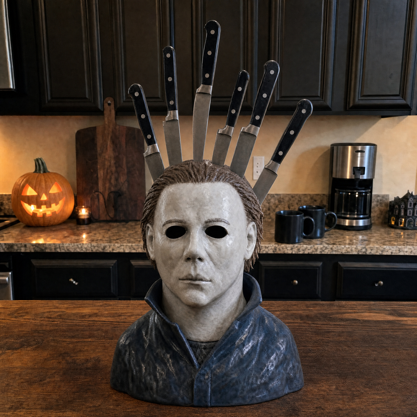 🎃👻⏰Last day Promotion 🔥💀-Horror Knife Block