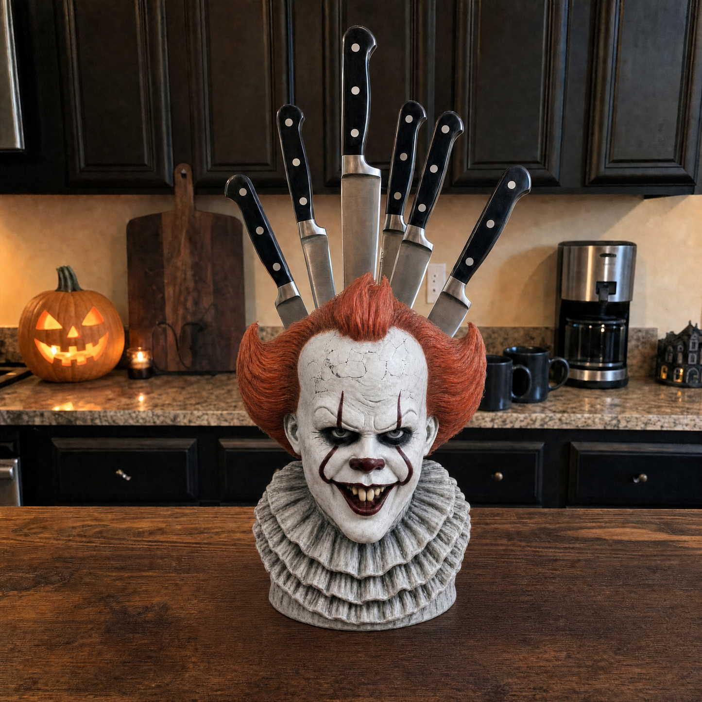🎃👻⏰Last day Promotion 🔥💀-Horror Knife Block