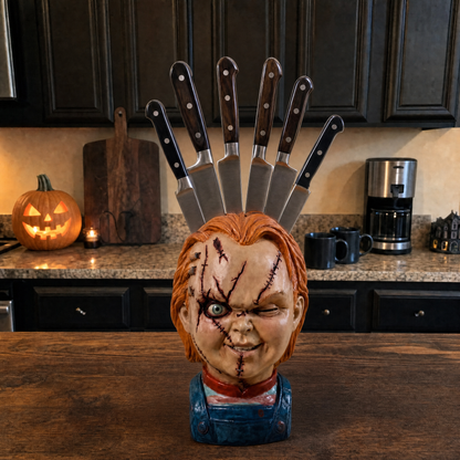 🎃👻⏰Last day Promotion 🔥💀-Horror Knife Block