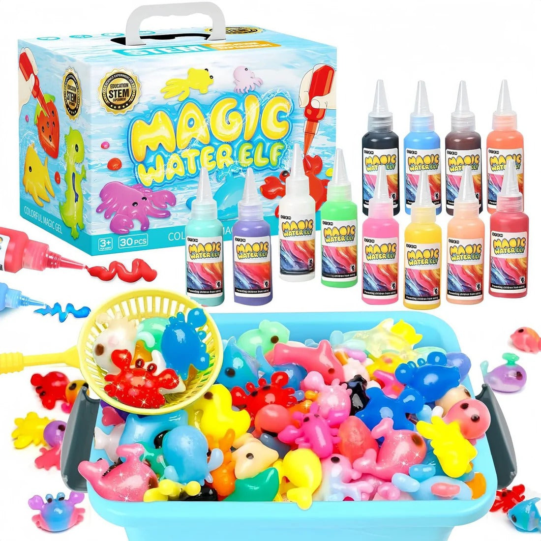 DIY Magic Water Fairy Kit(30 pcs) 🎨 Provides eco-friendly fun for young creators 🌿 Inspires imagination with a 12-color spectrum ✨ Cultivates future scientists through play🧪