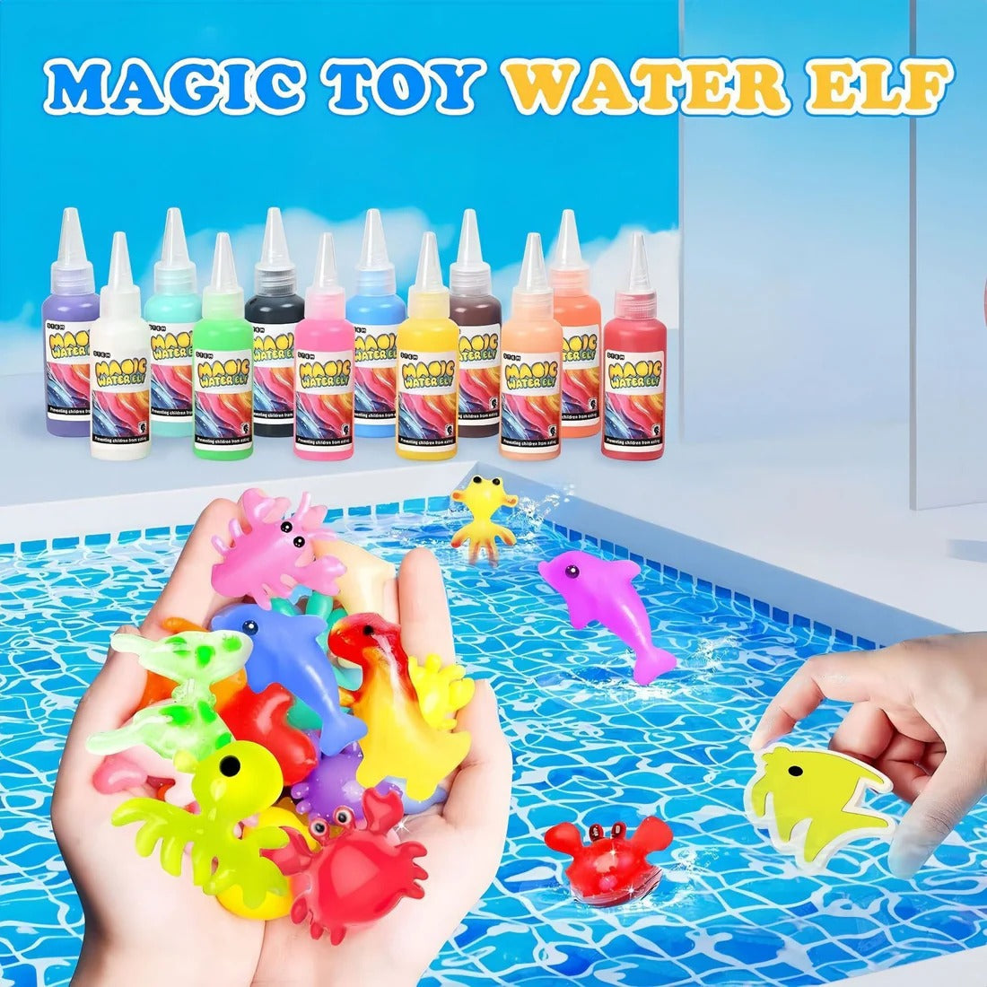 DIY Magic Water Fairy Kit(30 pcs) 🎨 Provides eco-friendly fun for young creators 🌿 Inspires imagination with a 12-color spectrum ✨ Cultivates future scientists through play🧪