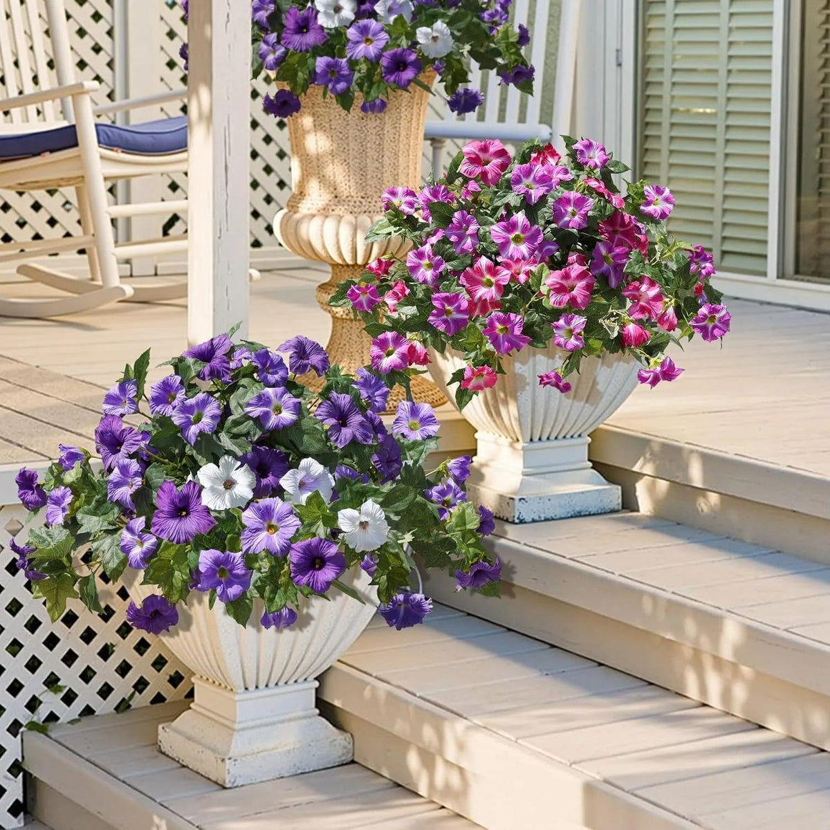 🔥Last Day 61% OFF🔥 Fade-Proof, UV-Resistant Artificial Petunias – Vibrant, Colorfast Outdoor Flowers for Patio & Garden