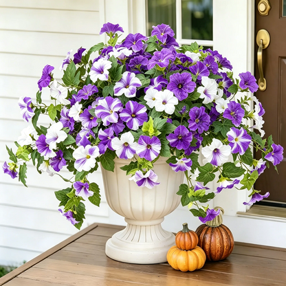 🔥Last Day 61% OFF🔥 Fade-Proof, UV-Resistant Artificial Petunias – Vibrant, Colorfast Outdoor Flowers for Patio & Garden