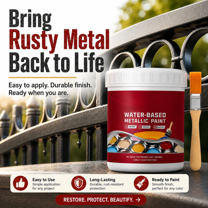 ⌛Time‑Limited Special⏰Rust ConverterMetallic Paint – One coatstops rust, no sanding, no fumes. 🔨🛡️