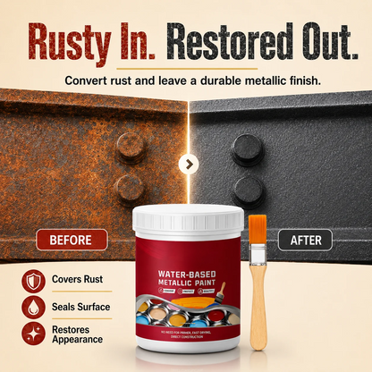 ⌛Time‑Limited Special⏰Rust ConverterMetallic Paint – One coatstops rust, no sanding, no fumes. 🔨🛡️