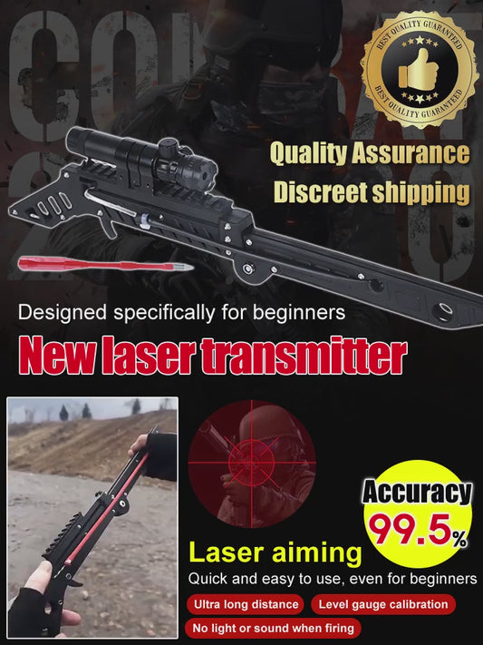 100% Legal Gear, Sniper-Level Accuracy at 100 Meters, Laser-Aiming Slingshot 🎯