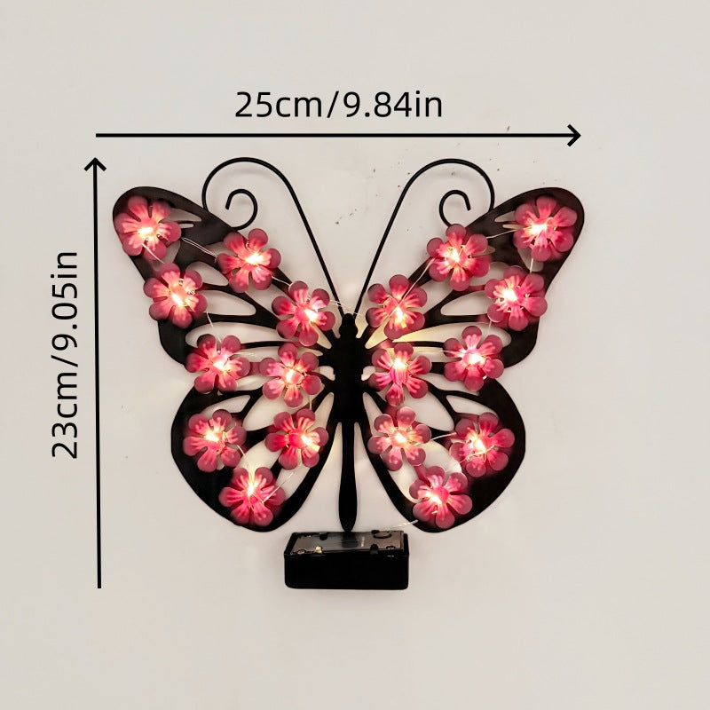🔥2026 Hot Sales 50% OFF🔥Solar Lights Outdoor Metal Butterfly Wall Decor