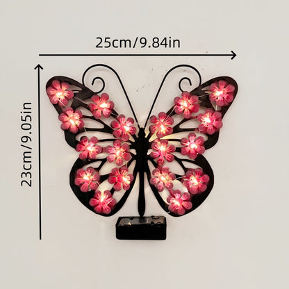🔥2026 Hot Sales 50% OFF🔥Solar Lights Outdoor Metal Butterfly Wall Decor