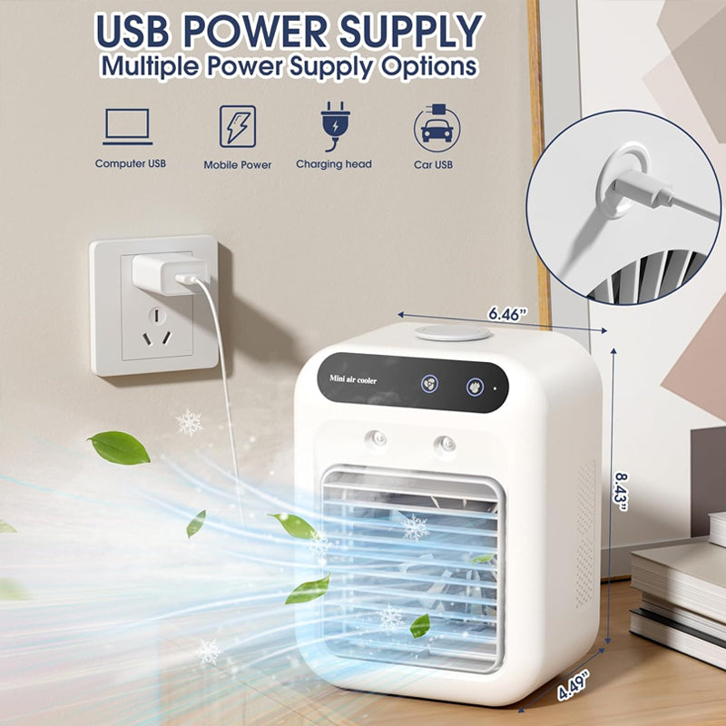 Mini Portable 3-in-1 Quiet Fan Air Conditioner