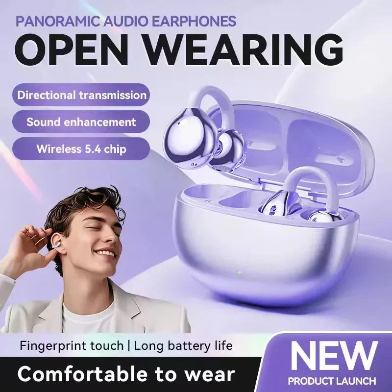 🏆LAST DAY SALE 50% OFF⏰Lightweight Open Ear Clip Bluetooth Headphones