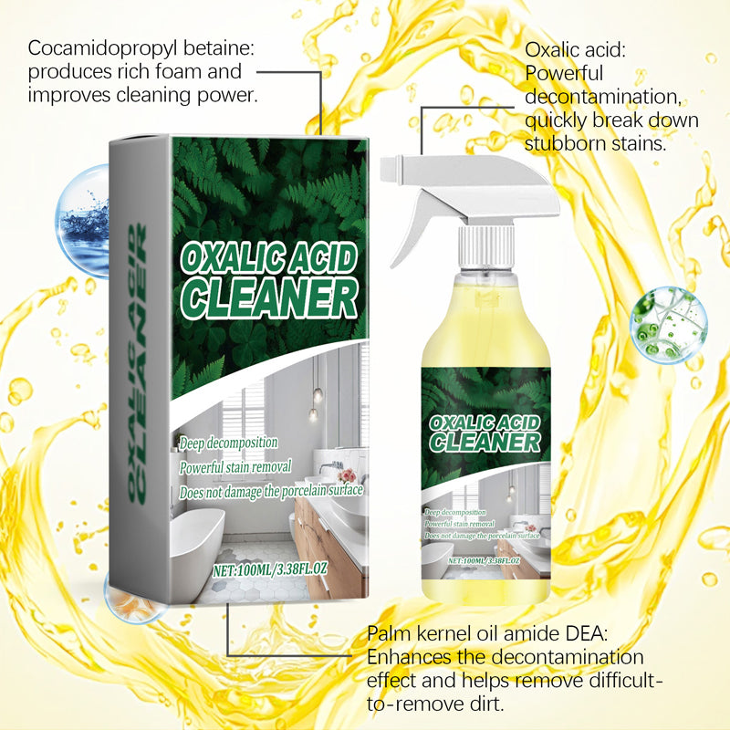 🚽【CLEARANCE 78% OFF】50K+ Sold Molecular Oxalic Acid Bathroom Cleaner – Erase Stubborn Rust & Limescale Easily