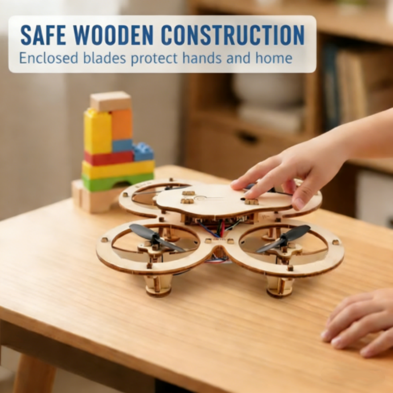 🔥🧩 DIY Wooden Drone Building Kit 🚁
