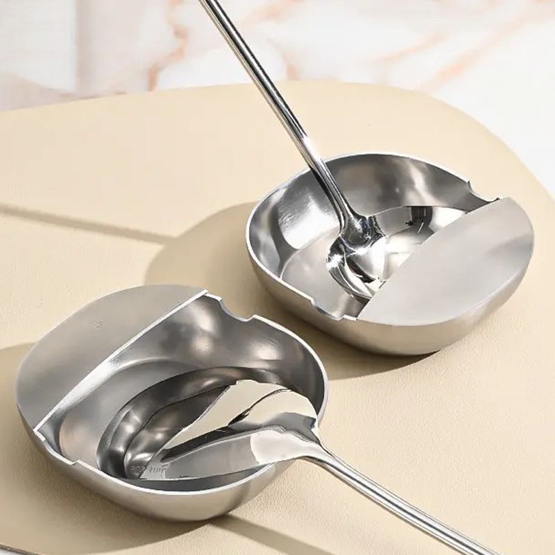 🔥Hot Sale 50% OFF🔥 Stainless Steel Spoon Rest – 304 Food-Grade, Rust-Resistant, for Kitchen Counter, Dishwasher Safe 🥄