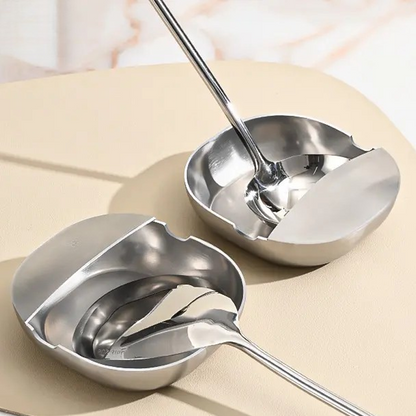 🔥Hot Sale 50% OFF🔥 Stainless Steel Spoon Rest – 304 Food-Grade, Rust-Resistant, for Kitchen Counter, Dishwasher Safe 🥄