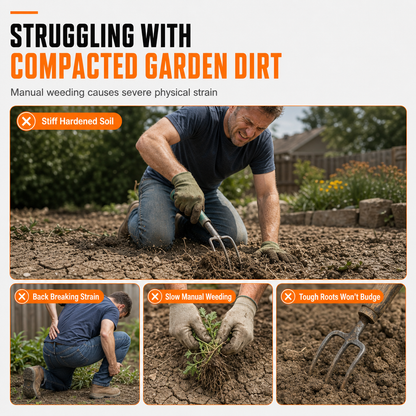 🌱 Cordless Electric Handheld Garden Tiller - Battery Powered Soil Cultivator 🌿